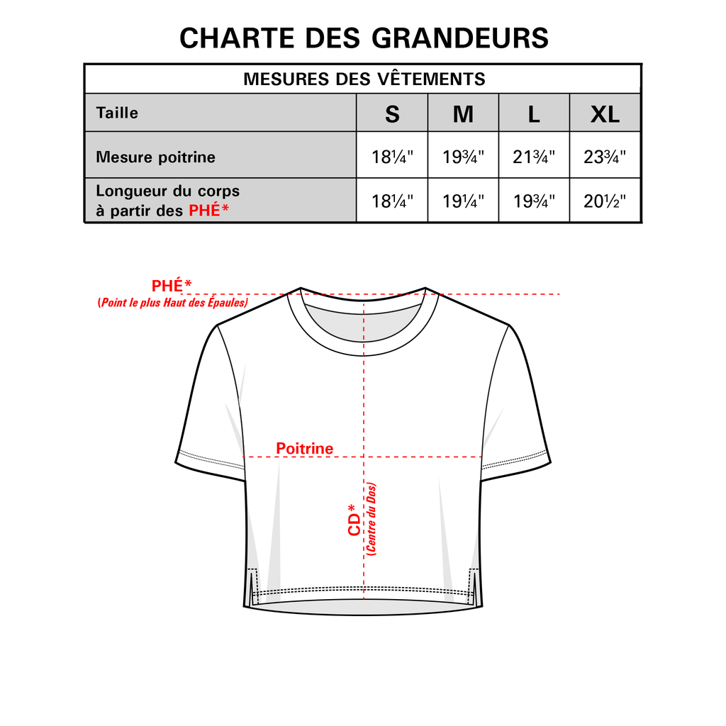 T-SHIRT "CROP TOP" NOIR MANCHES COURTES 2026 - FEMME