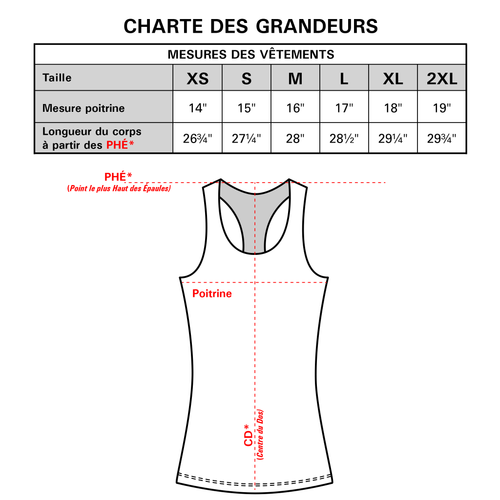 CAMISOLE RACERBACK NOIRE 2026 - FEMME